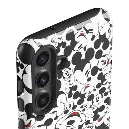Disney Mickey Mouse Face Pattern Galaxy S24 Plus Impact Case